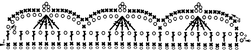 Схема вязания кружева 6