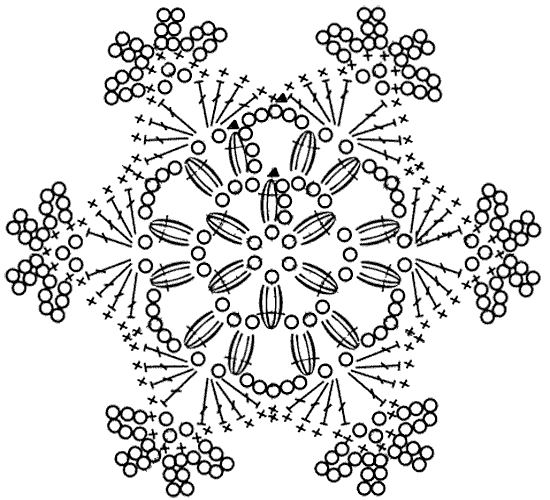 Схема снежинки 7