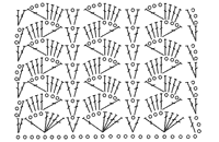 Схема вязания крючком узора 13